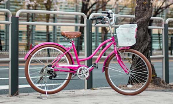 New pink road bike